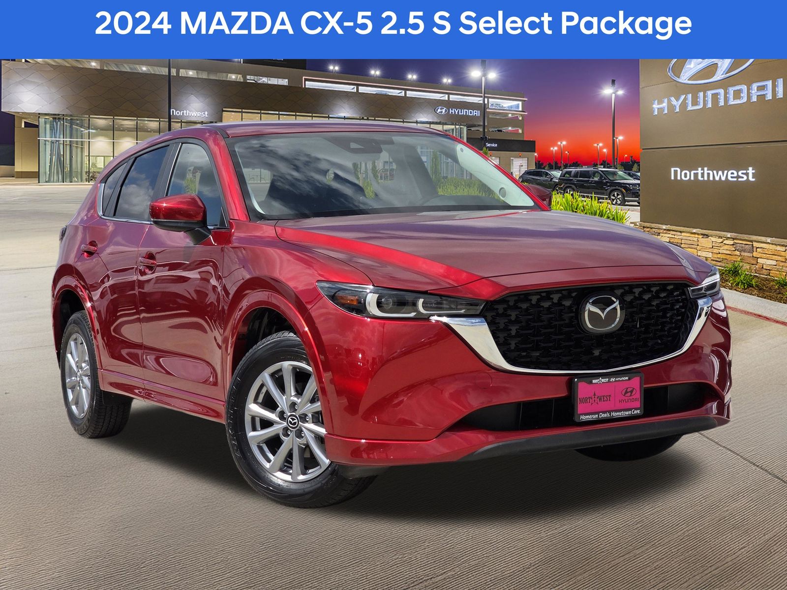 Soul Red Crystal Metallic 2024 Mazda CX-5 2.5 S Select AWD SUV / Crossover All-Wheel Drive 6-Speed Automatic