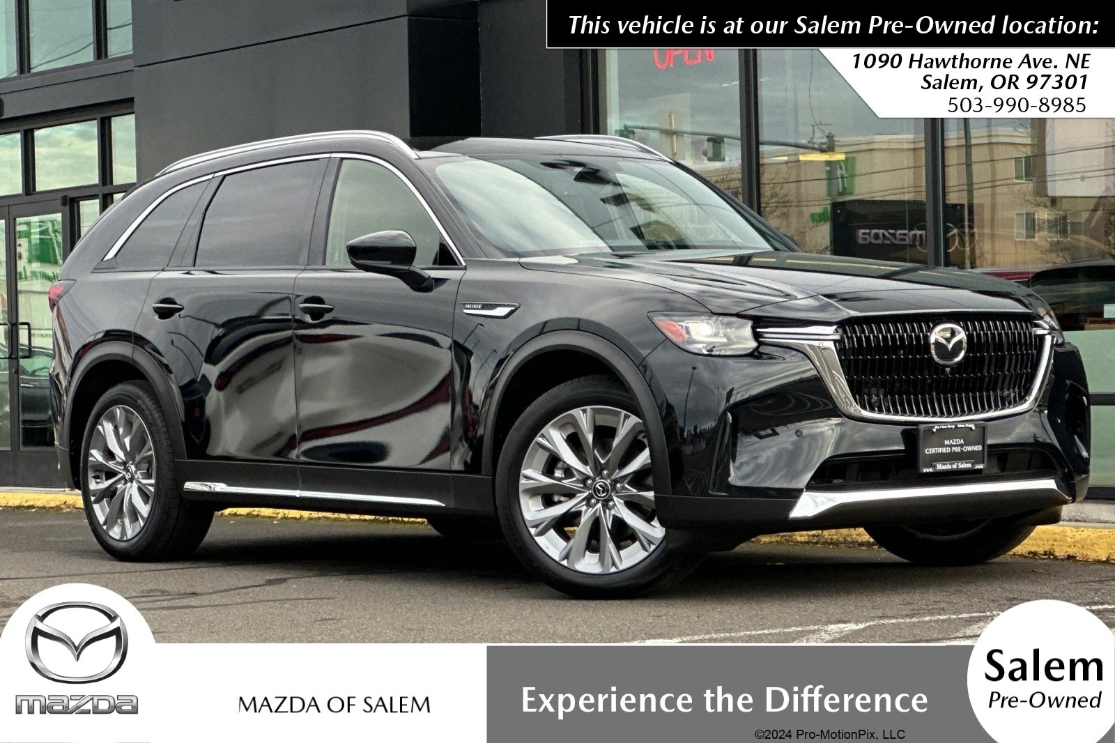 Jet Black 2025 Mazda CX-90 3.3 Turbo Premium Plus AWD SUV / Crossover All-Wheel Drive 8-Speed Automatic
