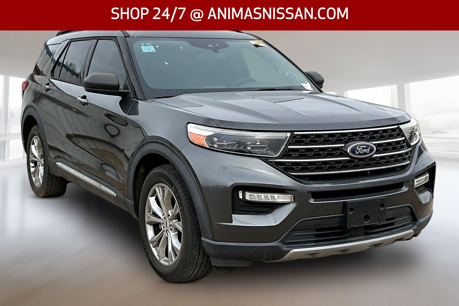 Gray (Magnetic) 2020 Ford Explorer XLT AWD SUV / Crossover All-Wheel Drive Automatic