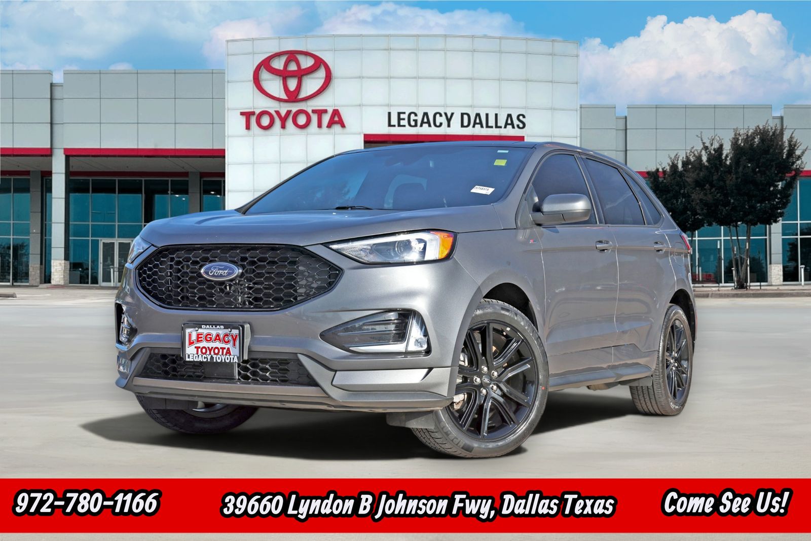 Gray Metallic 2022 Ford Edge SUV / Crossover All-Wheel Drive 8-Speed Automatic