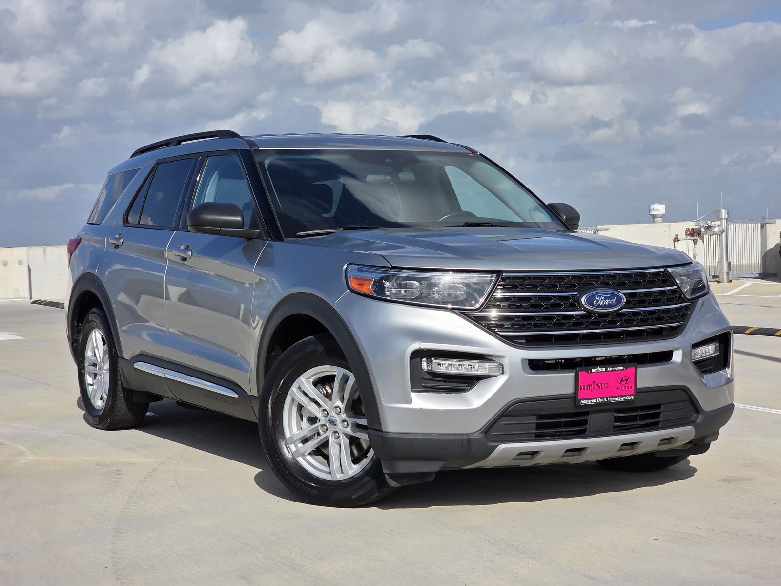 Silver Metallic 2023 Ford Explorer XLT RWD SUV / Crossover Rear-Wheel Drive Automatic