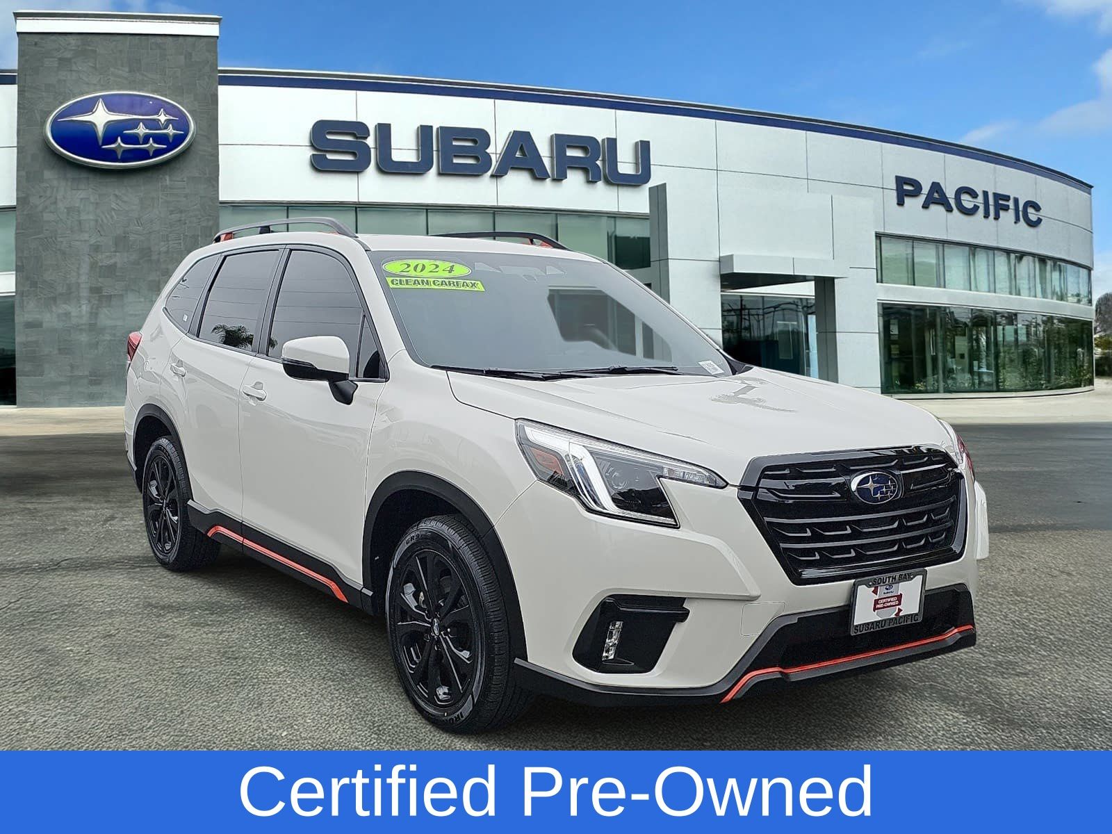 Crystal White Pearl 2024 Subaru Forester SUV / Crossover All-Wheel Drive Continuously Variable Transmission