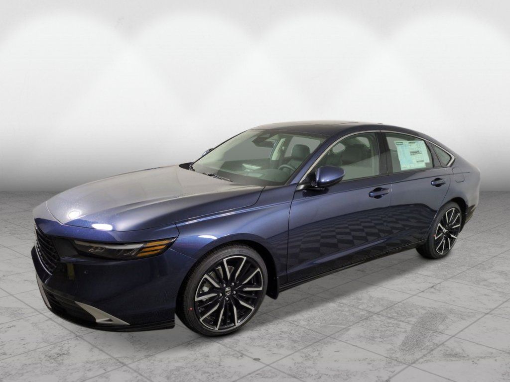 Canyon River Blue Metallic 2026 Honda Accord Hybrid Touring FWD Sedan Front-Wheel Drive Continuously Variable Transmission