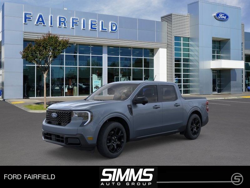 Blue (Azure Gray Metallic Tri-Coat) 2026 Ford Maverick Lariat SuperCrew AWD Pickup Truck All-Wheel Drive 8-Speed Automatic