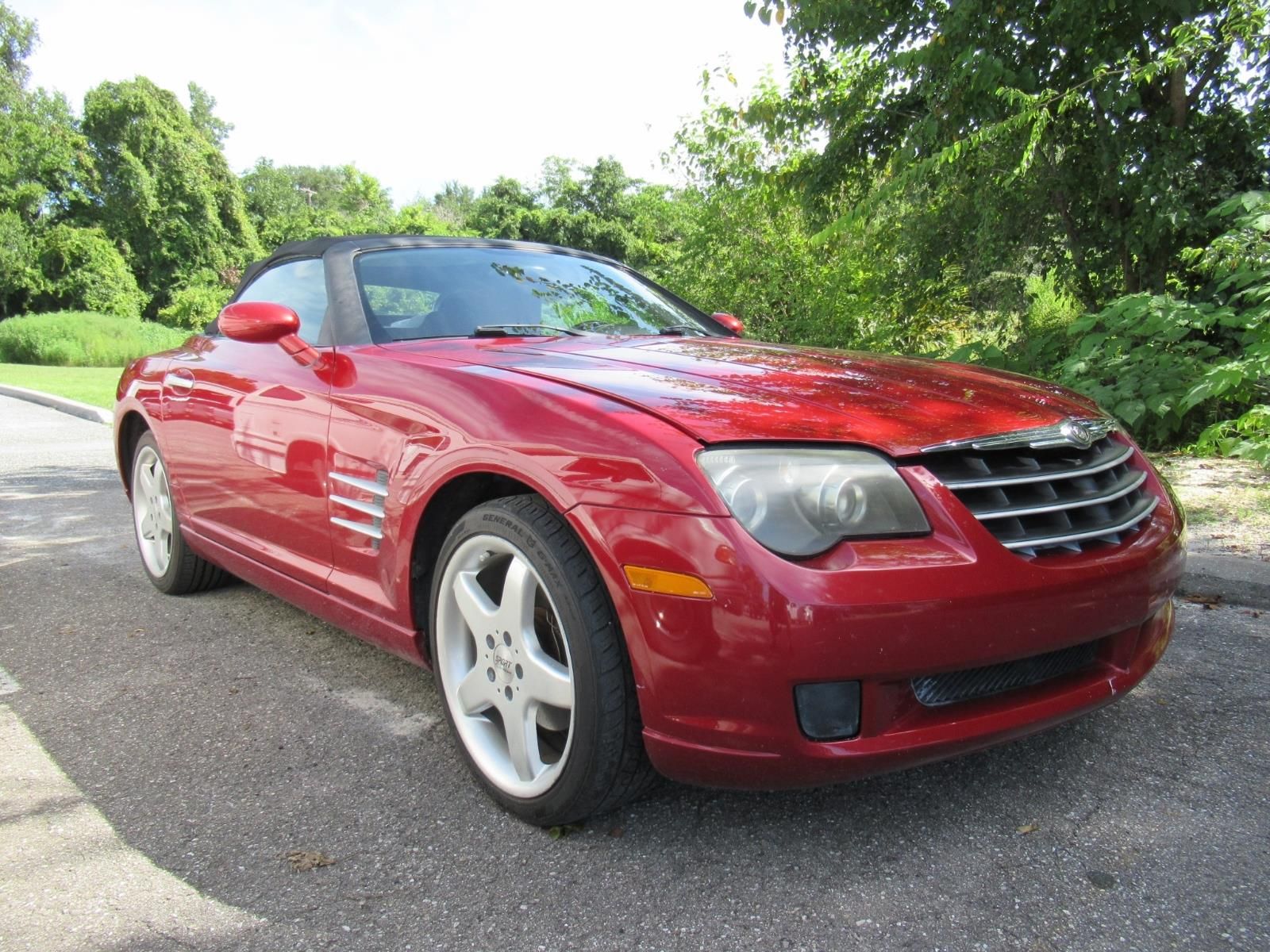 Blaze Red Crystal Pearlcoat/Black Cloth Top 2007 Chrysler Crossfire Convertible Rear-Wheel Drive 5-Speed Automatic
