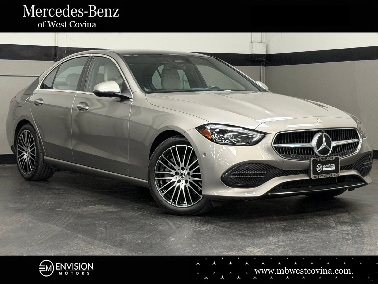 Mojave Silver Metallic 2024 Mercedes-Benz C-Class Sedan All-Wheel Drive 9-Speed Automatic