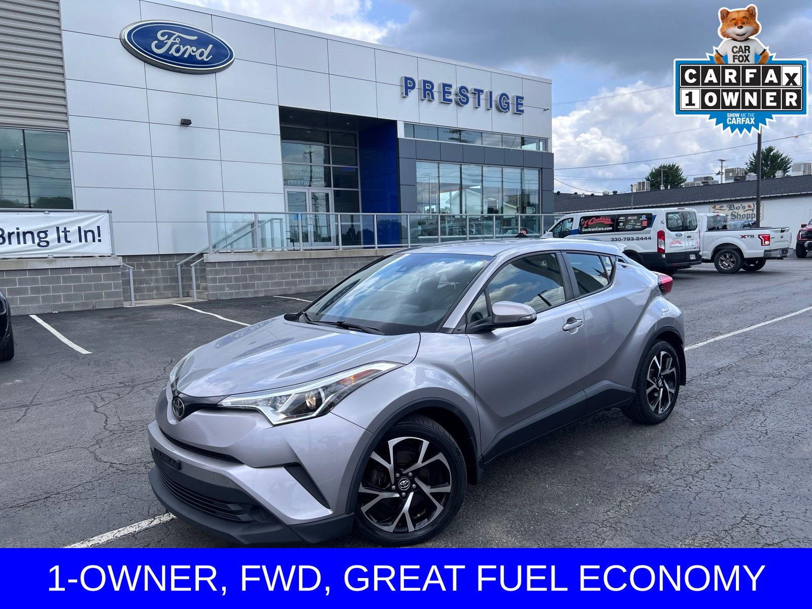 Silver Knockout Metallic 2018 Toyota C-HR SUV / Crossover Front-Wheel Drive Continuously Variable Transmission