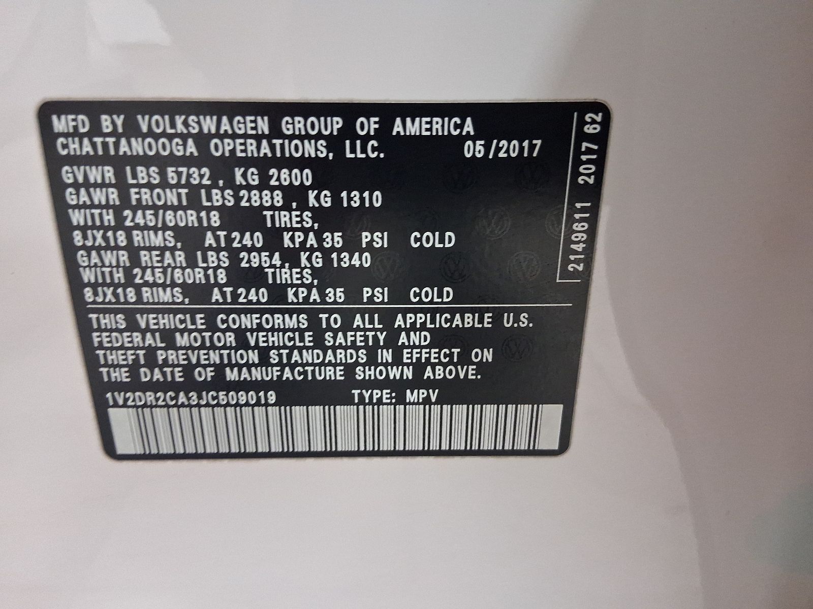 Used Car 2018 Volkswagen Atlas  3.6l V6 Se For Sale Under $15,000 In Austin, Texas
