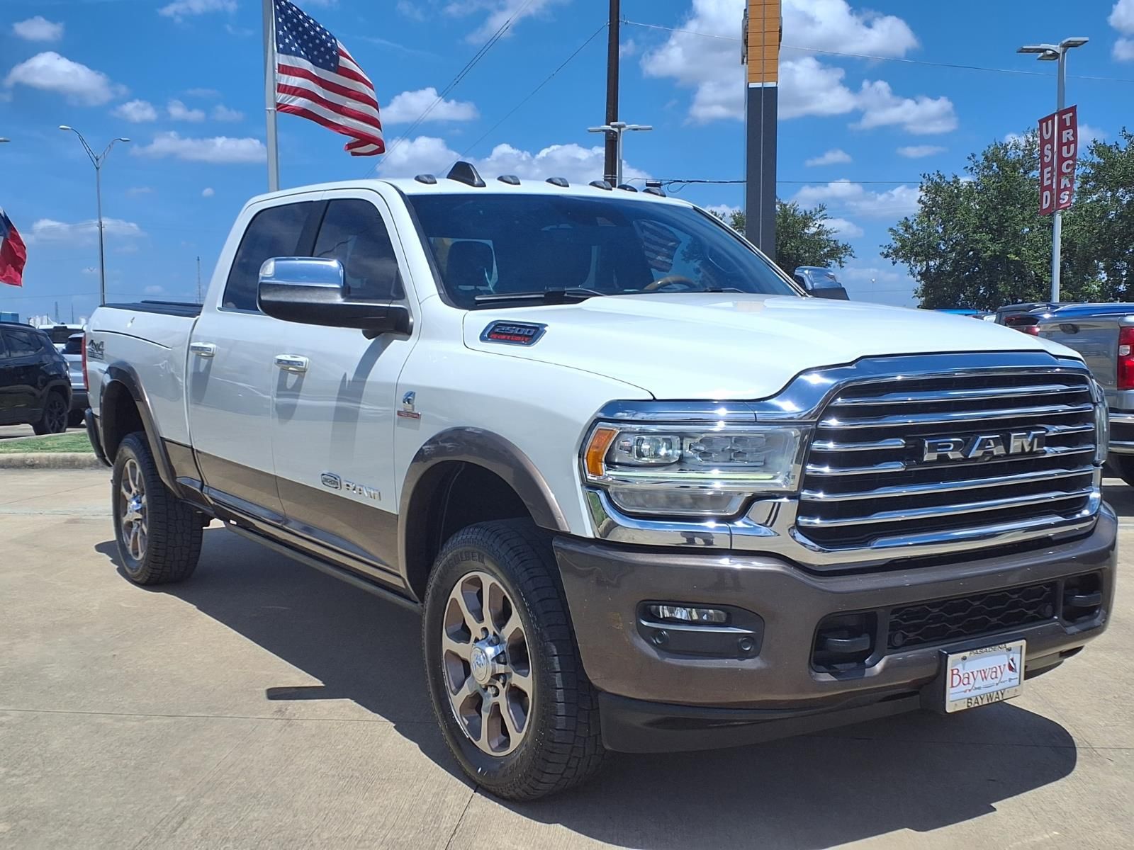 2019 Ram 2500 Laramie Longhorn White at Texan Dodge Chrysler Jeep Ram