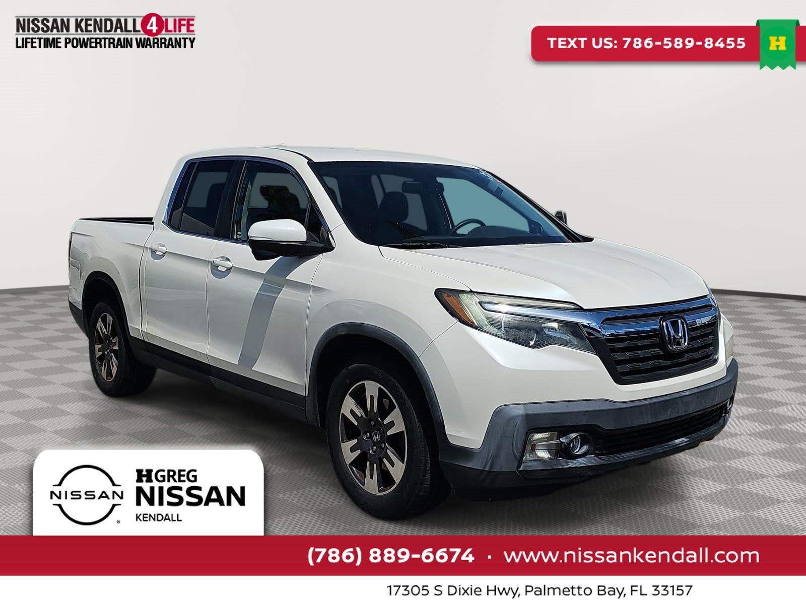 White 2017 Honda Ridgeline Pickup Truck Front-Wheel Drive 6-Speed Automatic
