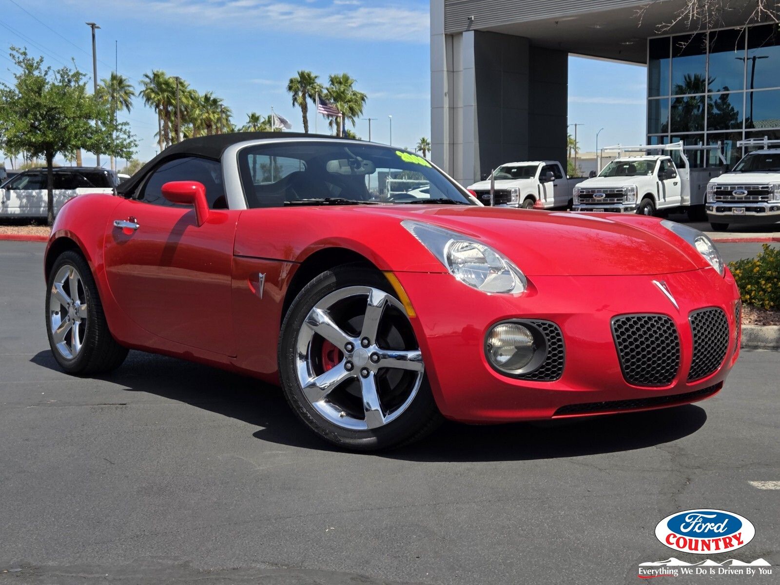 Aggressive (Victory Red) 2009 Pontiac Solstice GXP Convertible Rear-Wheel Drive 5-Speed Manual