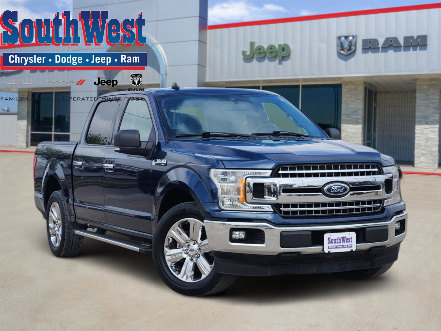 Blue Jeans Metallic 2019 Ford F-150 XLT SuperCrew RWD Pickup Truck 4X2 Automatic