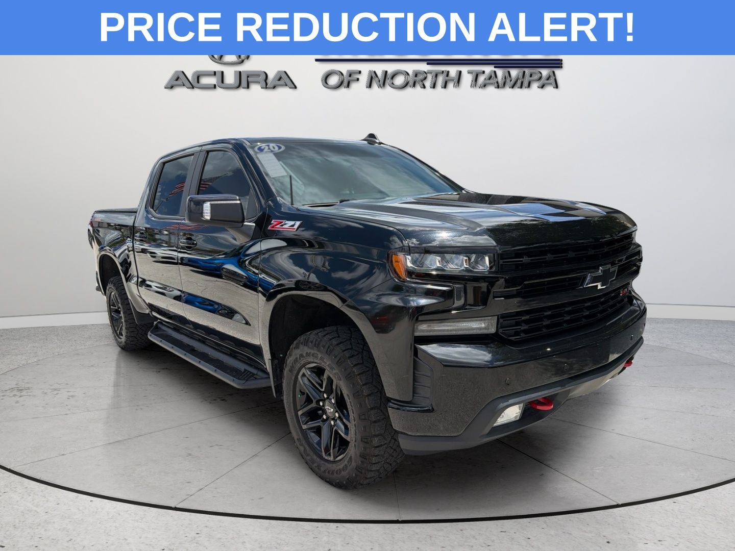 Black 2020 Chevrolet Silverado 1500 Pickup Truck Four-Wheel Drive Automatic