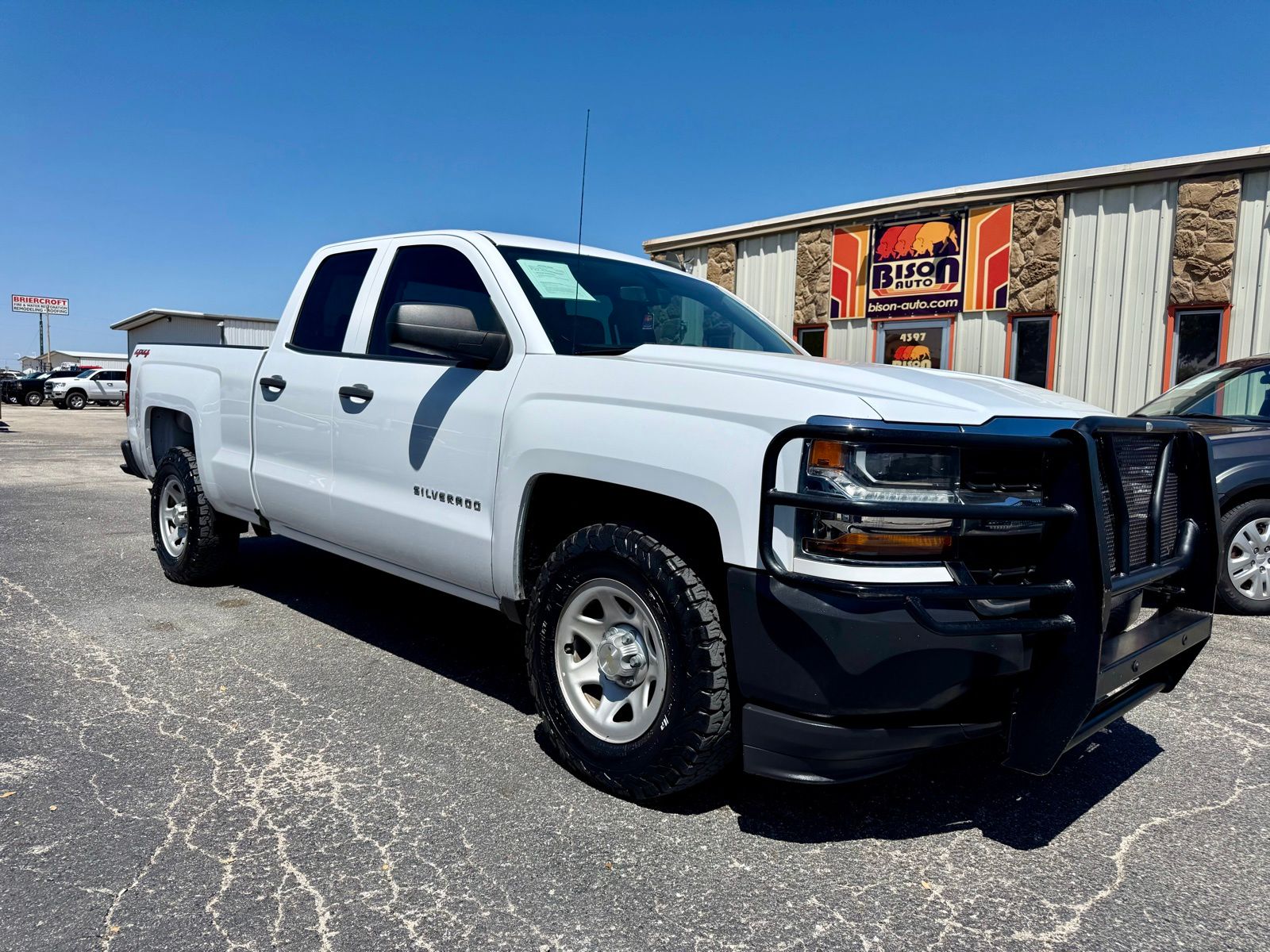 Summit White 2017 Chevrolet Silverado 1500 LS Double Cab 4WD Pickup Truck Four-Wheel Drive 6-Speed Automatic Overdrive