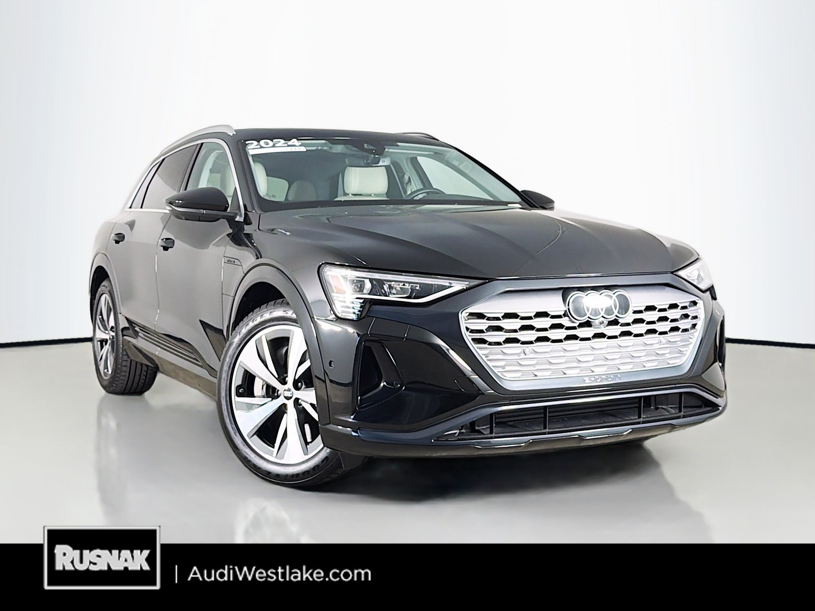 Mythos Black Metallic 2024 Audi Q8 e-tron SUV / Crossover All-Wheel Drive Automatic