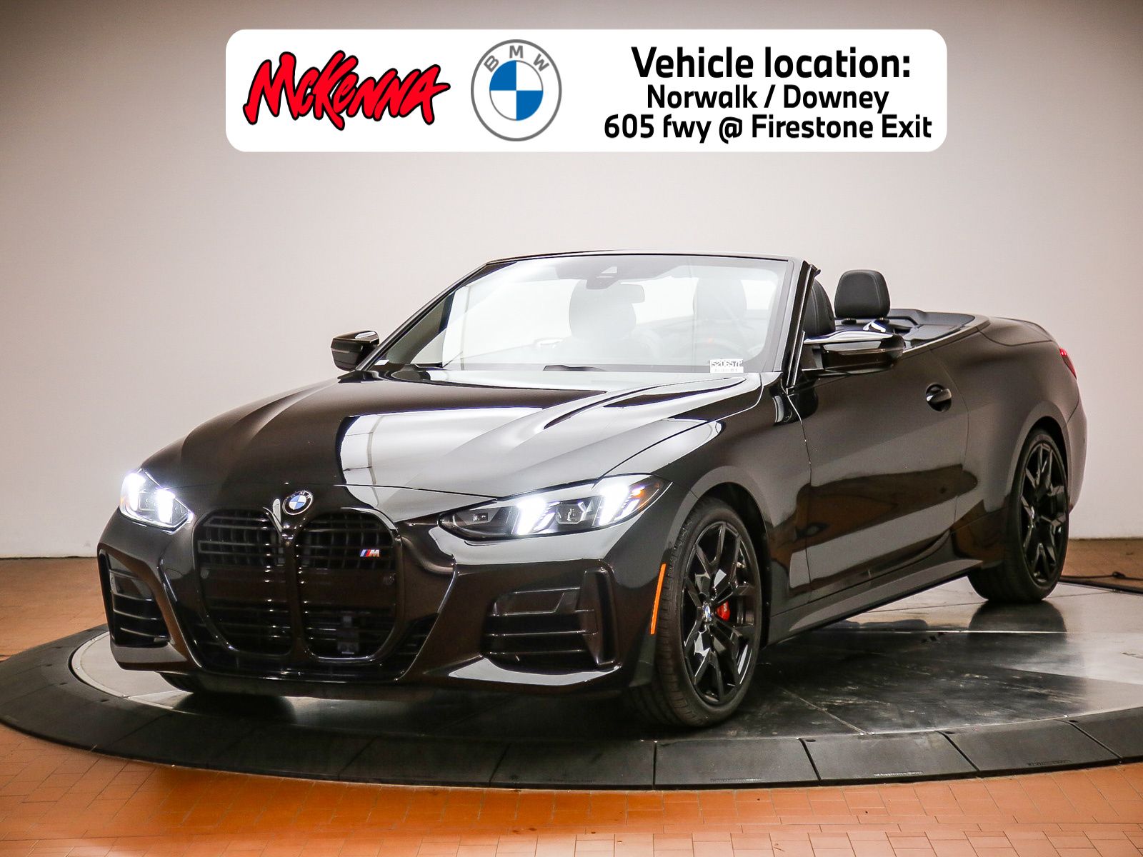 Black Sapphire Metallic 2026 BMW 4 Series Convertible Rear-Wheel Drive 8-Speed Automatic