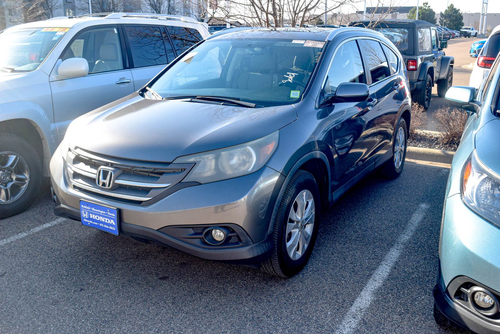 Urban Titanium Metallic 2014 Honda CR-V EX-L AWD SUV / Crossover All-Wheel Drive 5-Speed Automatic