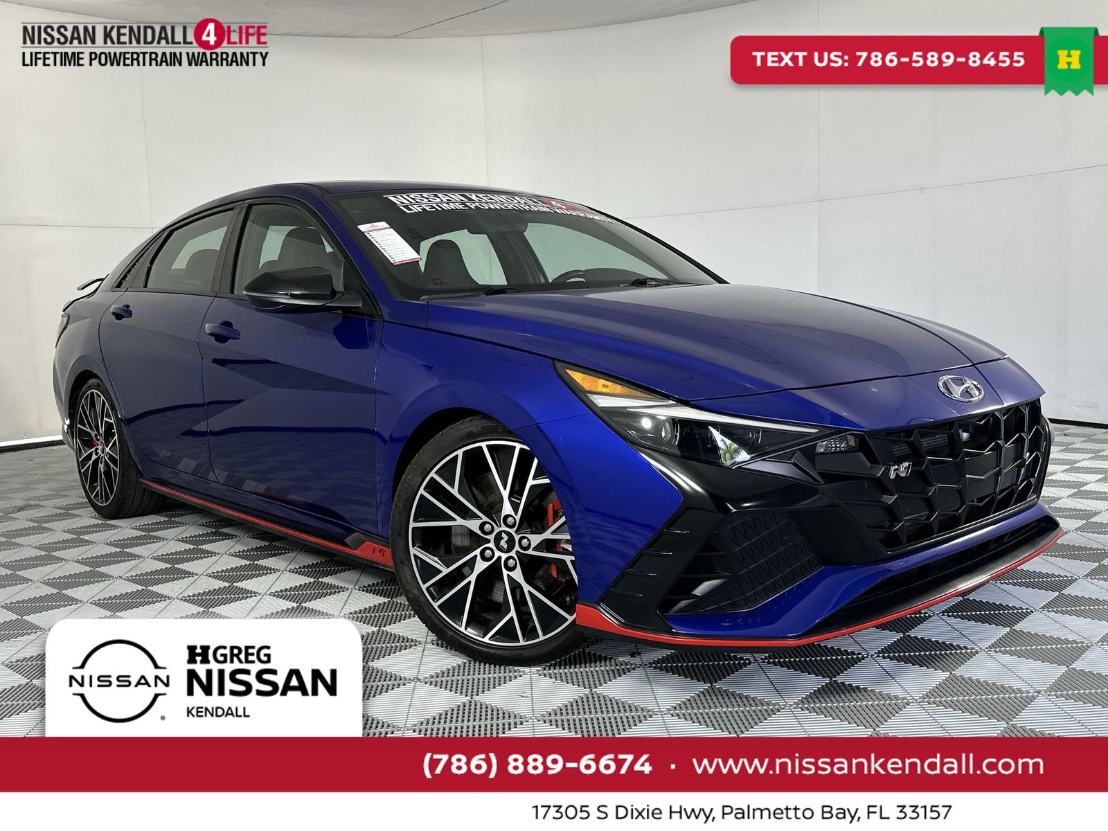 Intense Blue 2023 Hyundai Elantra N FWD Sedan Front-Wheel Drive 8-Speed Dual Clutch
