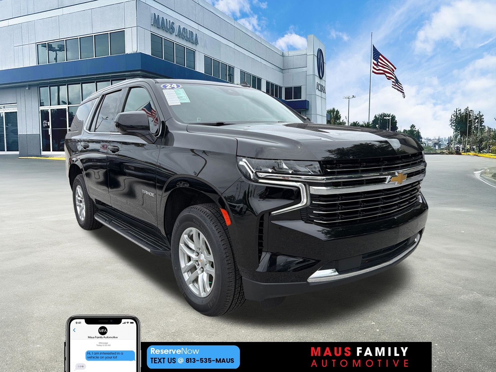 Black 2024 Chevrolet Tahoe SUV / Crossover Four-Wheel Drive