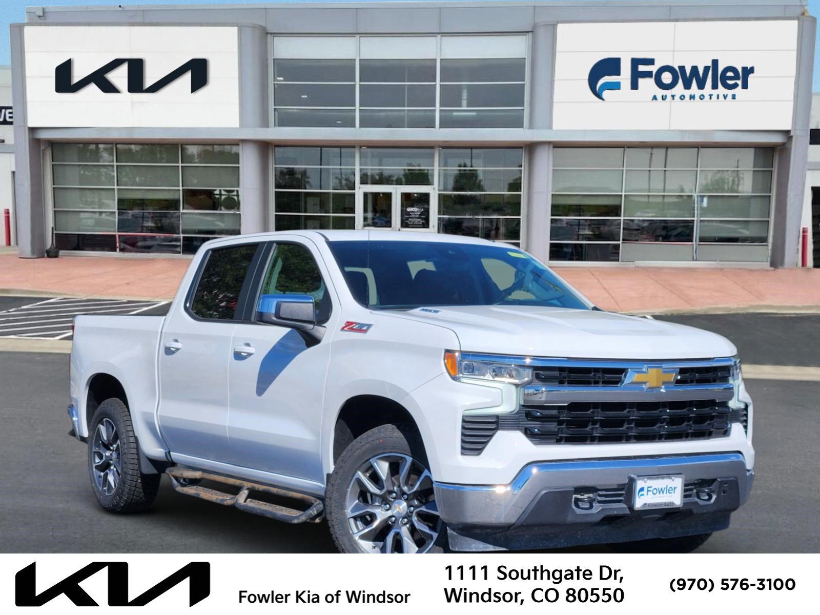 Summit White 2024 Chevrolet Silverado 1500 Pickup Truck Four-Wheel Drive Automatic