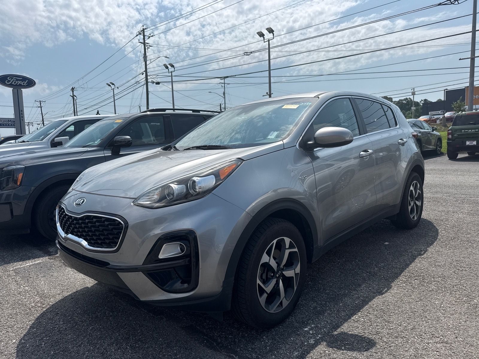 Steel Gray 2021 Kia Sportage SUV / Crossover All-Wheel Drive 6-Speed Automatic Overdrive