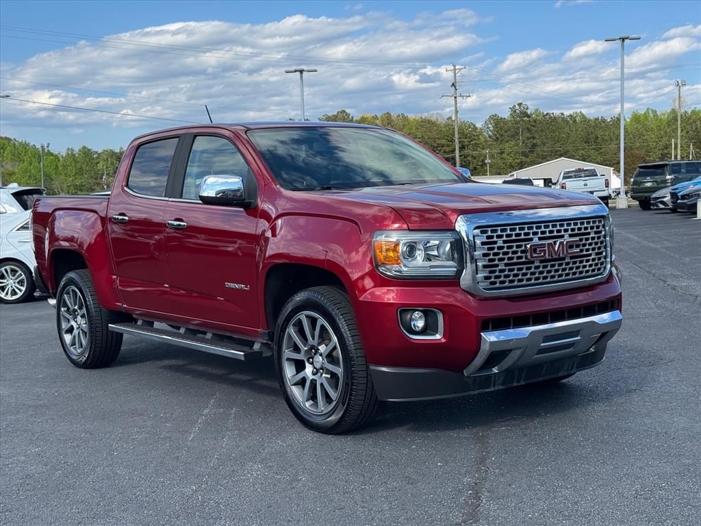 Red Quartz Tintcoat 2018 GMC Canyon Denali Crew Cab 4WD Pickup Truck Four-Wheel Drive 8-Speed Automatic