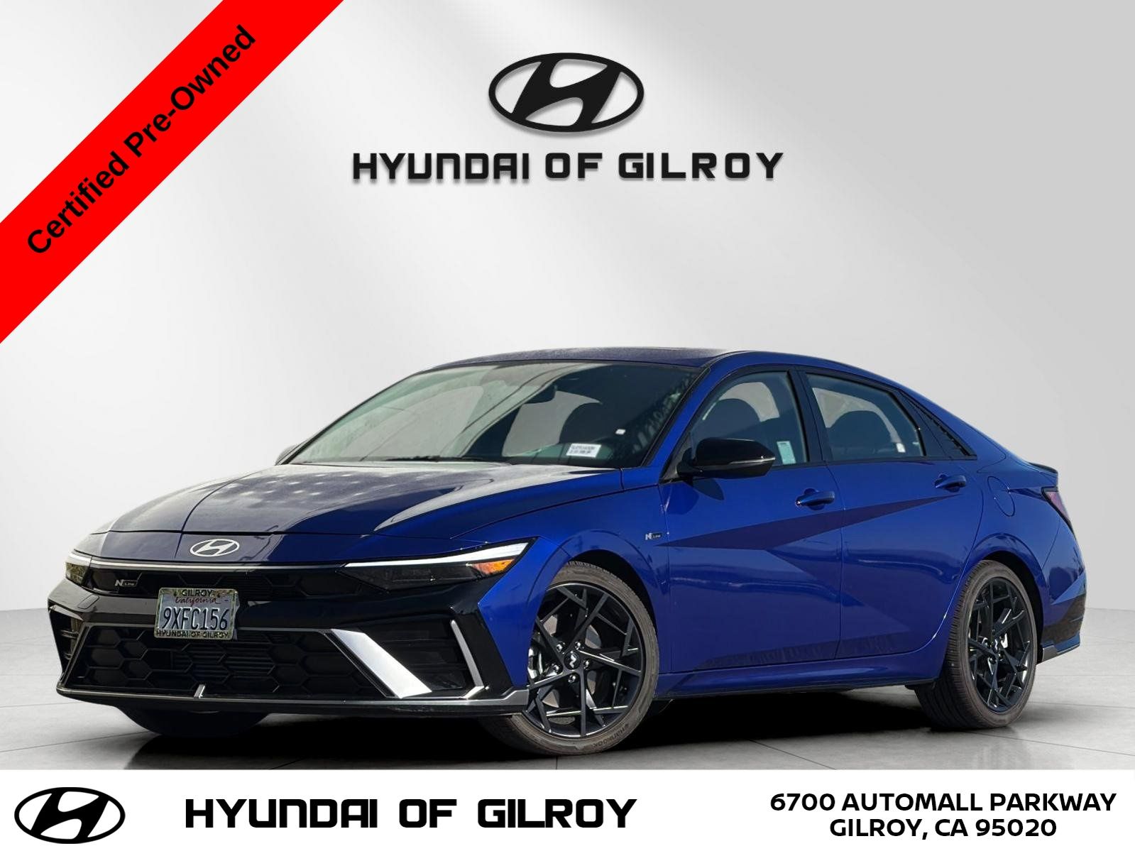 Intense Blue 2025 Hyundai Elantra Sedan Front-Wheel Drive 7-Speed Dual Clutch
