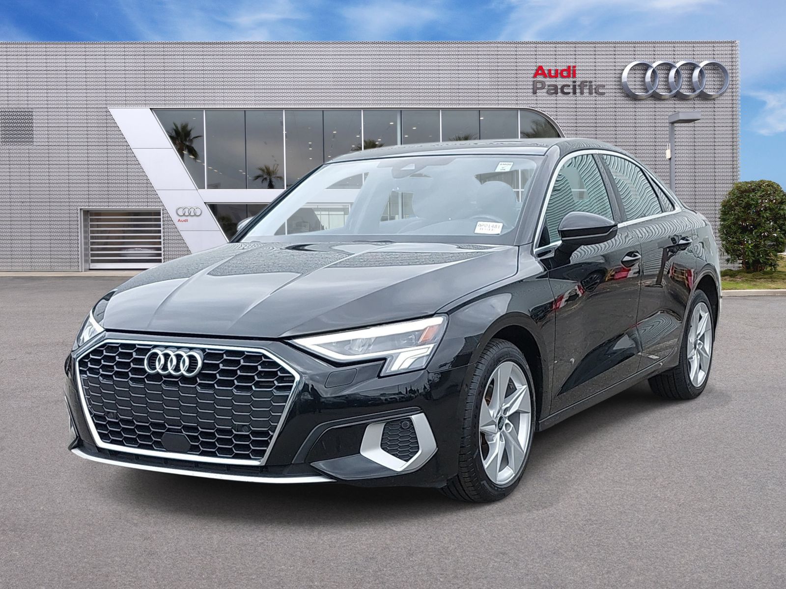 Brilliant Black 2024 Audi A3 Sedan Front-Wheel Drive 7-Speed Automatic