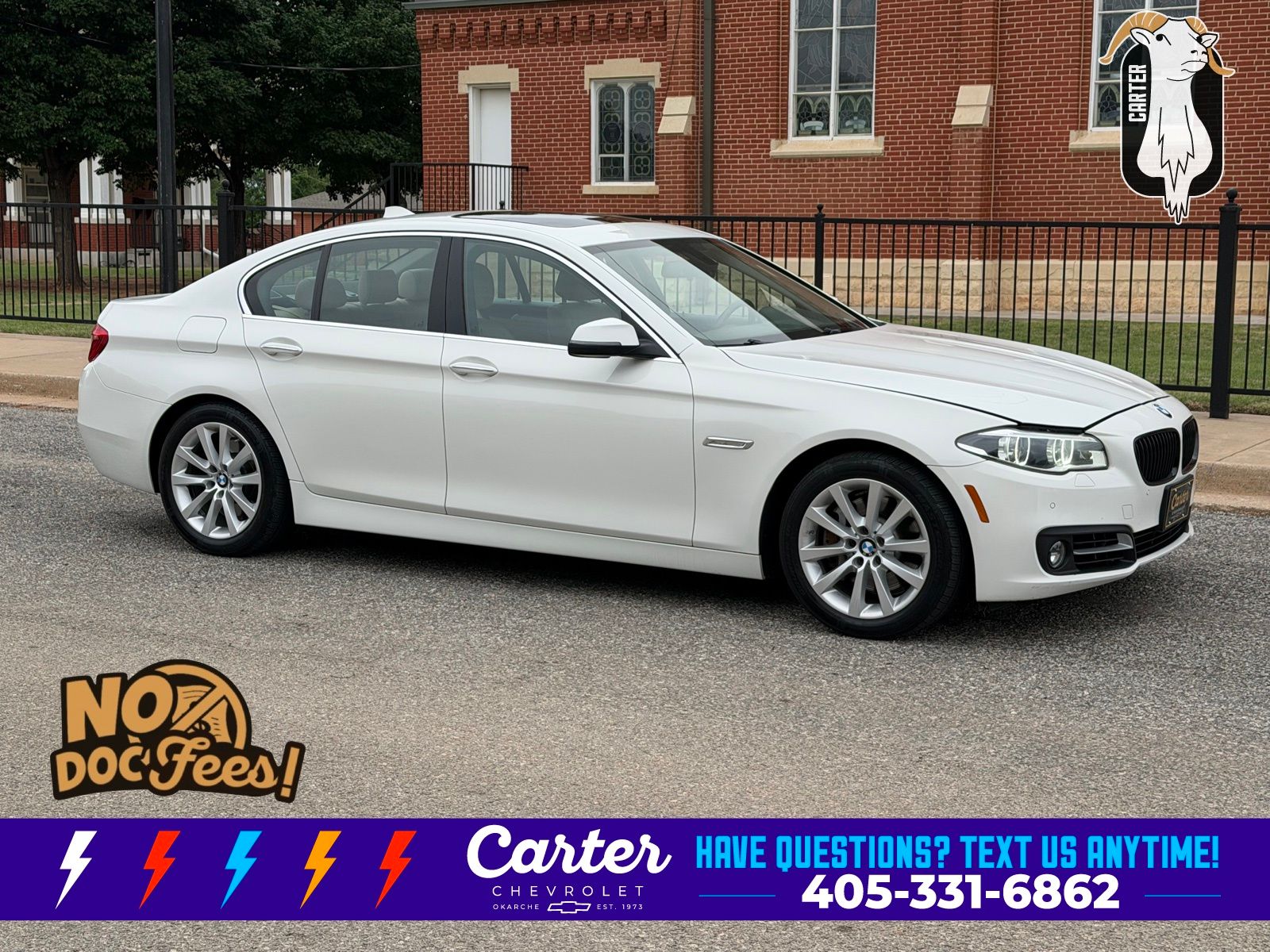 Alpine White 2016 BMW 5 Series 535i xDrive Sedan AWD Sedan All-Wheel Drive 8-Speed Automatic