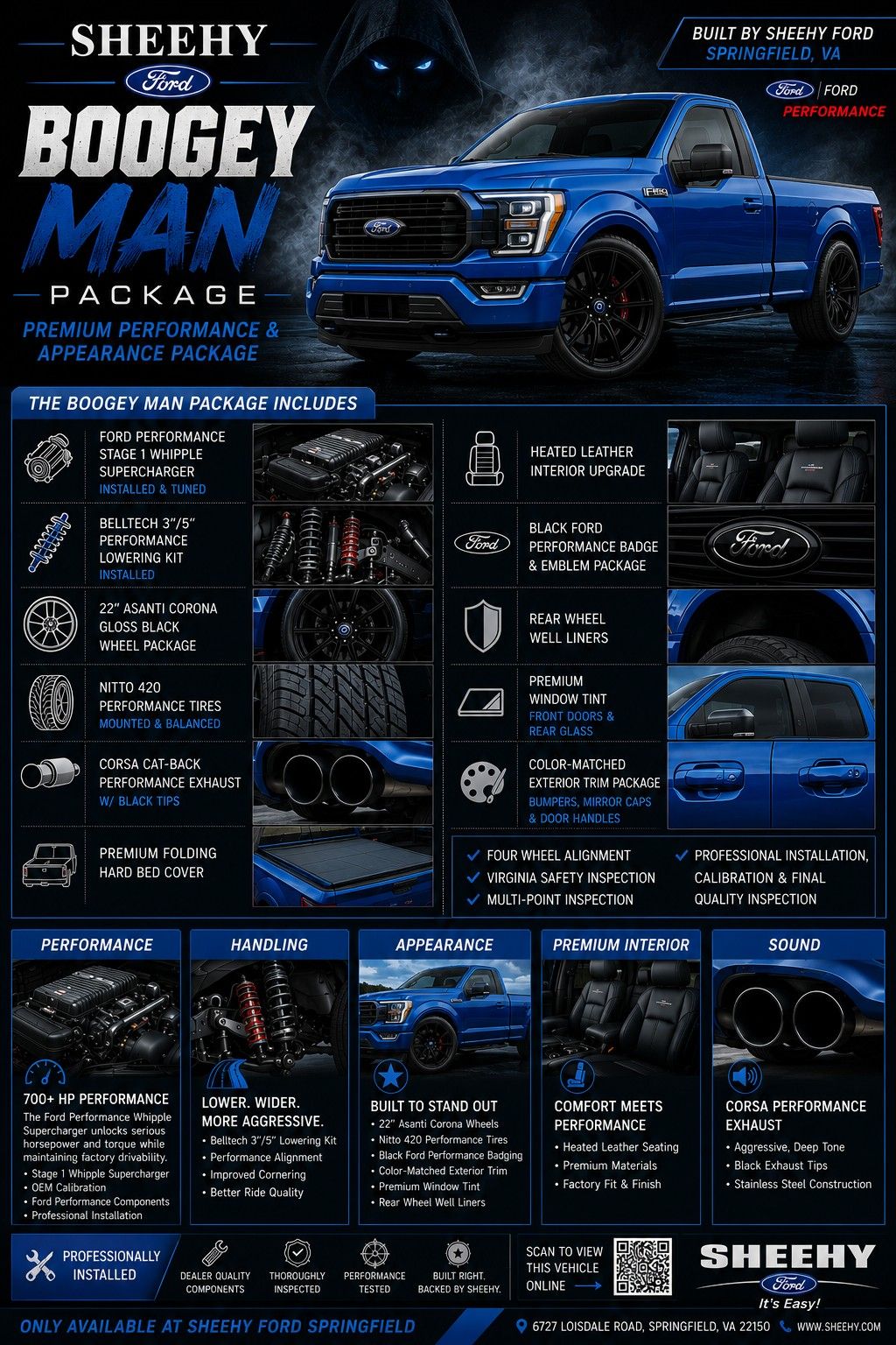 New 2026 Argon Blue Metallic Ford XL SC BOOGEYMAN PACKAGE FP700 image 35