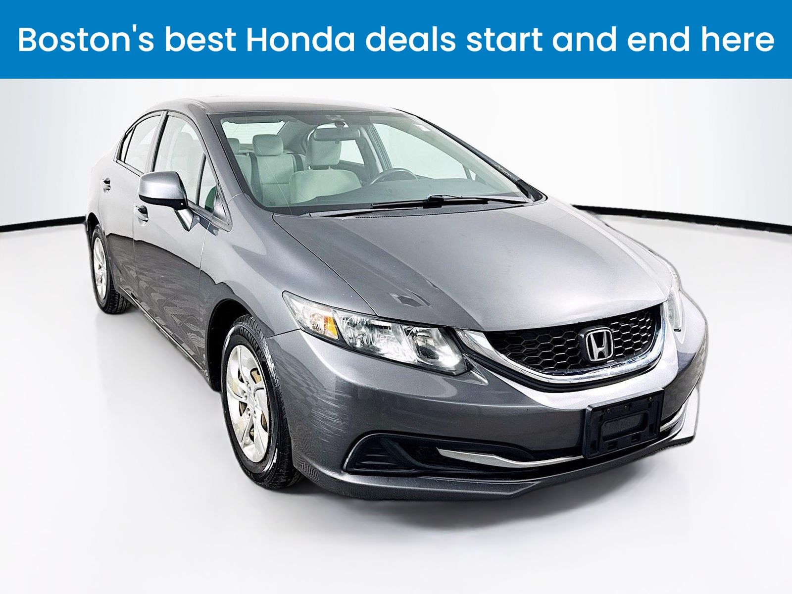 Polished Metal Metallic 2013 Honda Civic LX Sedan Front-Wheel Drive 5-Speed Automatic