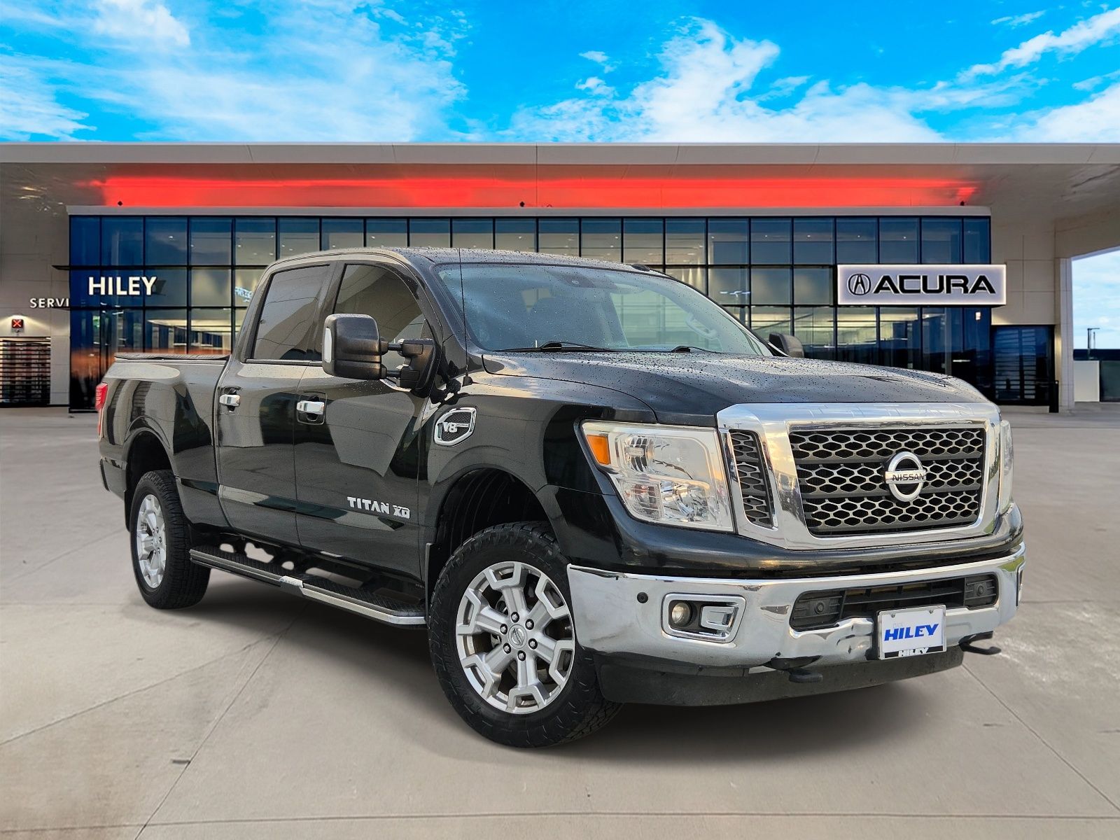 Gray (Magnetic Black) 2017 Nissan Titan Pickup Truck 7-Speed Automatic
