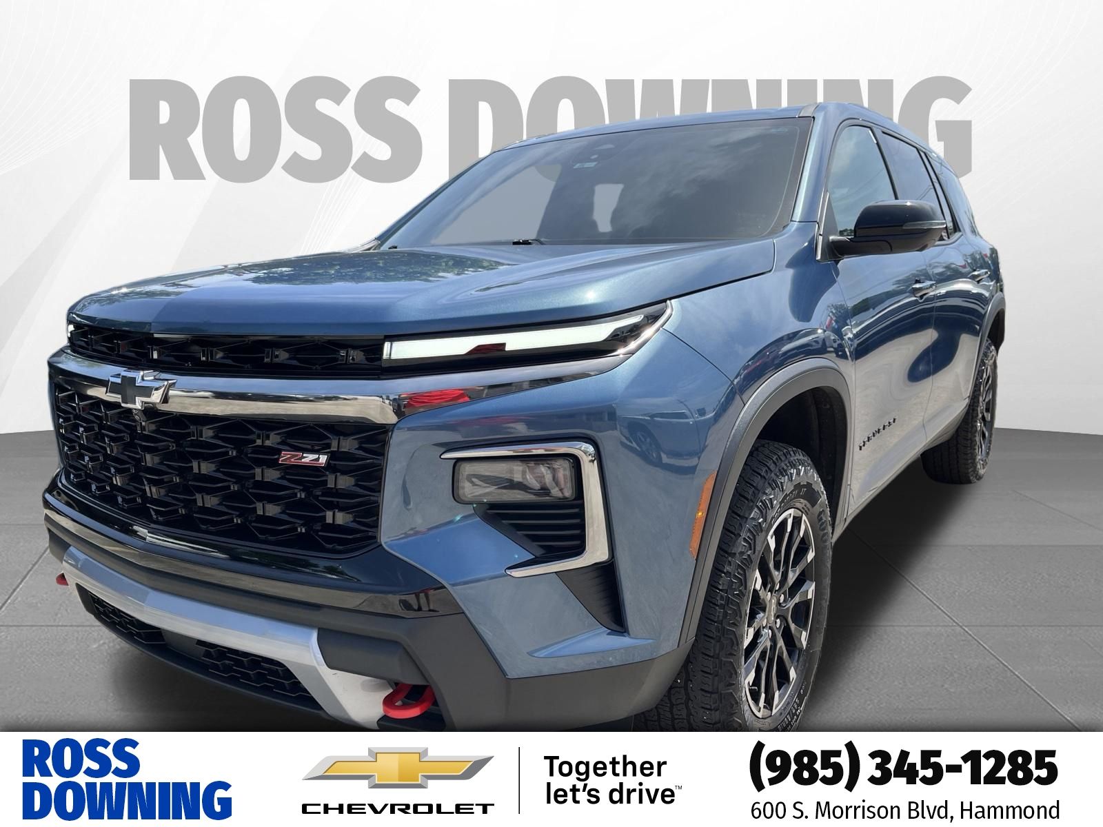 Lakeshore Blue Metallic 2025 Chevrolet Traverse SUV / Crossover Four-Wheel Drive 8-Speed Automatic