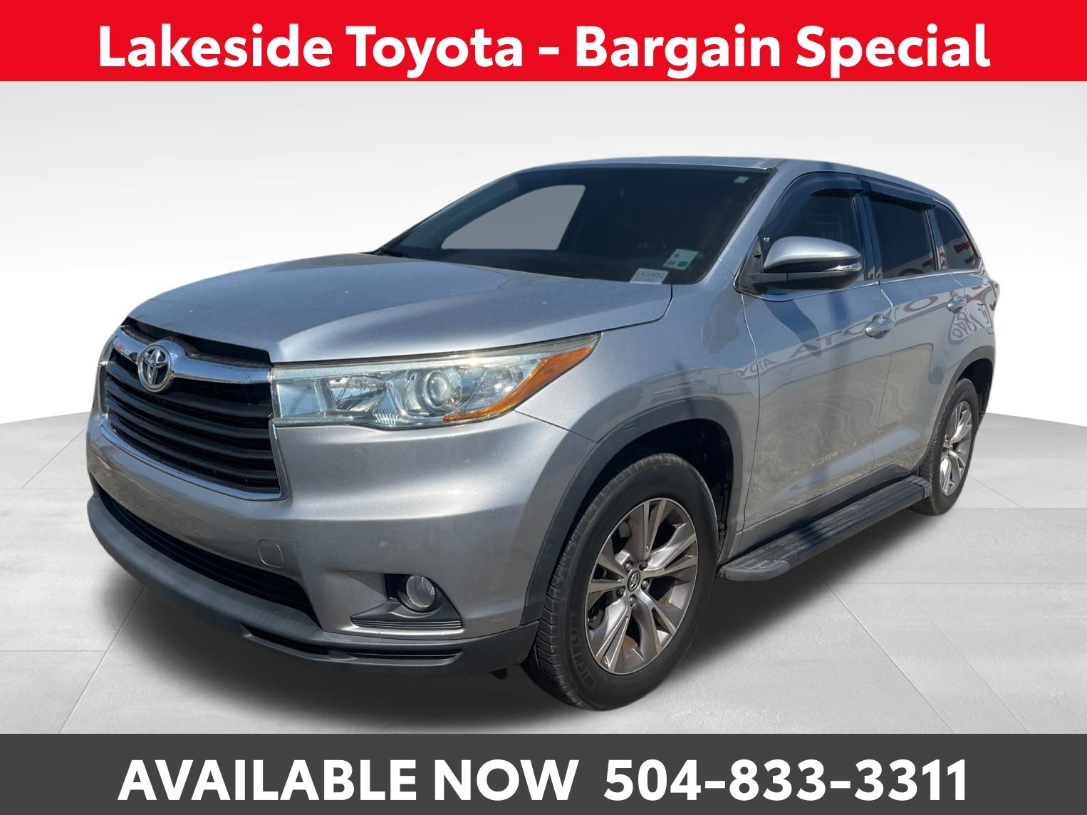 Silver 2016 Toyota Highlander LE Plus SUV / Crossover Front-Wheel Drive 6-Speed Automatic Overdrive