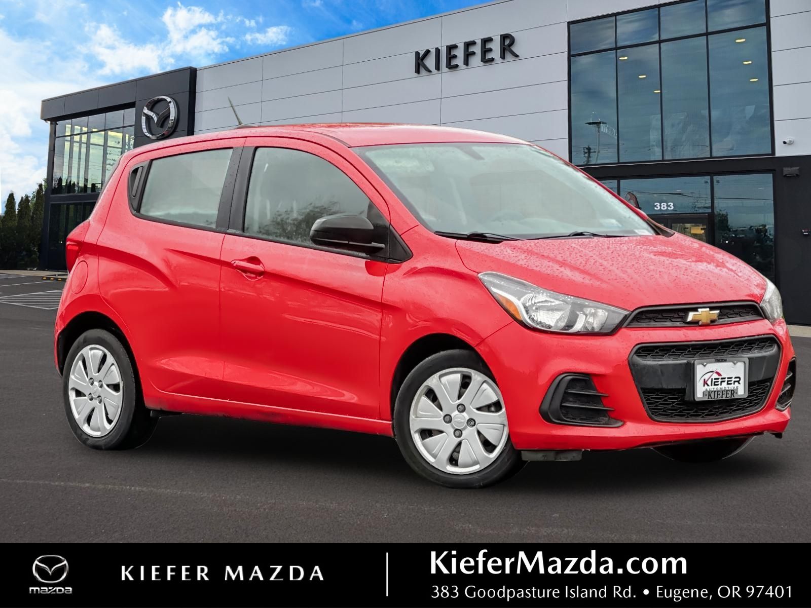 Red Hot 2017 Chevrolet Spark LS FWD Hatchback Front-Wheel Drive Continuously Variable Transmission