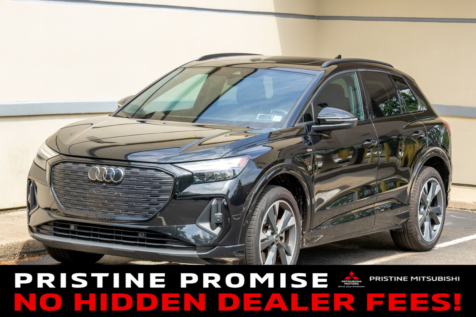 Black Metallic 2023 Audi Q4 e-tron SUV / Crossover All-Wheel Drive Automatic