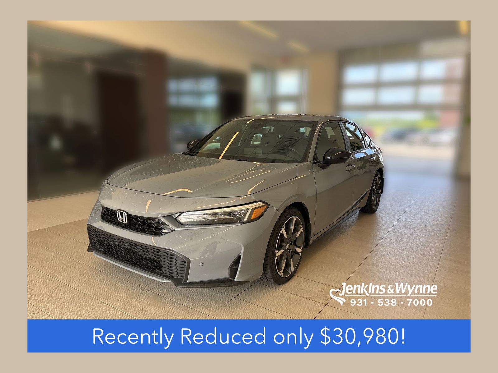 Sonic Gray Pearl 2025 Honda Civic Hybrid Sport Touring Hatchback FWD Hatchback Front-Wheel Drive Continuously Variable Transmission
