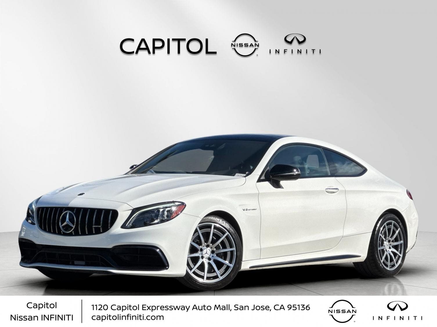 Polar White 2020 Mercedes-Benz C-Class Coupe Rear-Wheel Drive 9-Speed Automatic