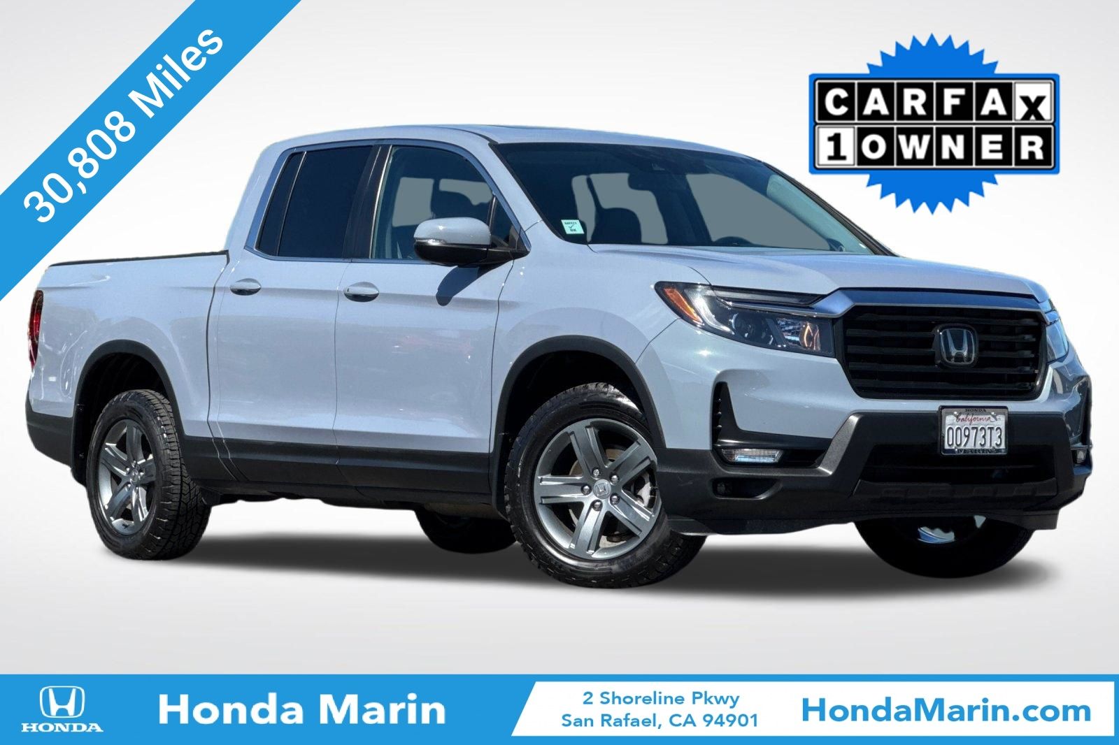 Sonic Gray Pearl 2023 Honda Ridgeline RTL AWD Pickup Truck All-Wheel Drive 9-Speed Automatic