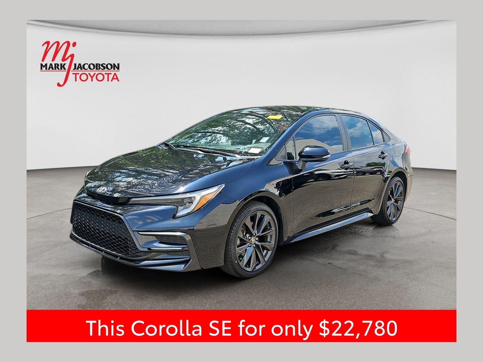 Midnight Black Metallic 2024 Toyota Corolla Sedan Front-Wheel Drive Continuously Variable Transmission