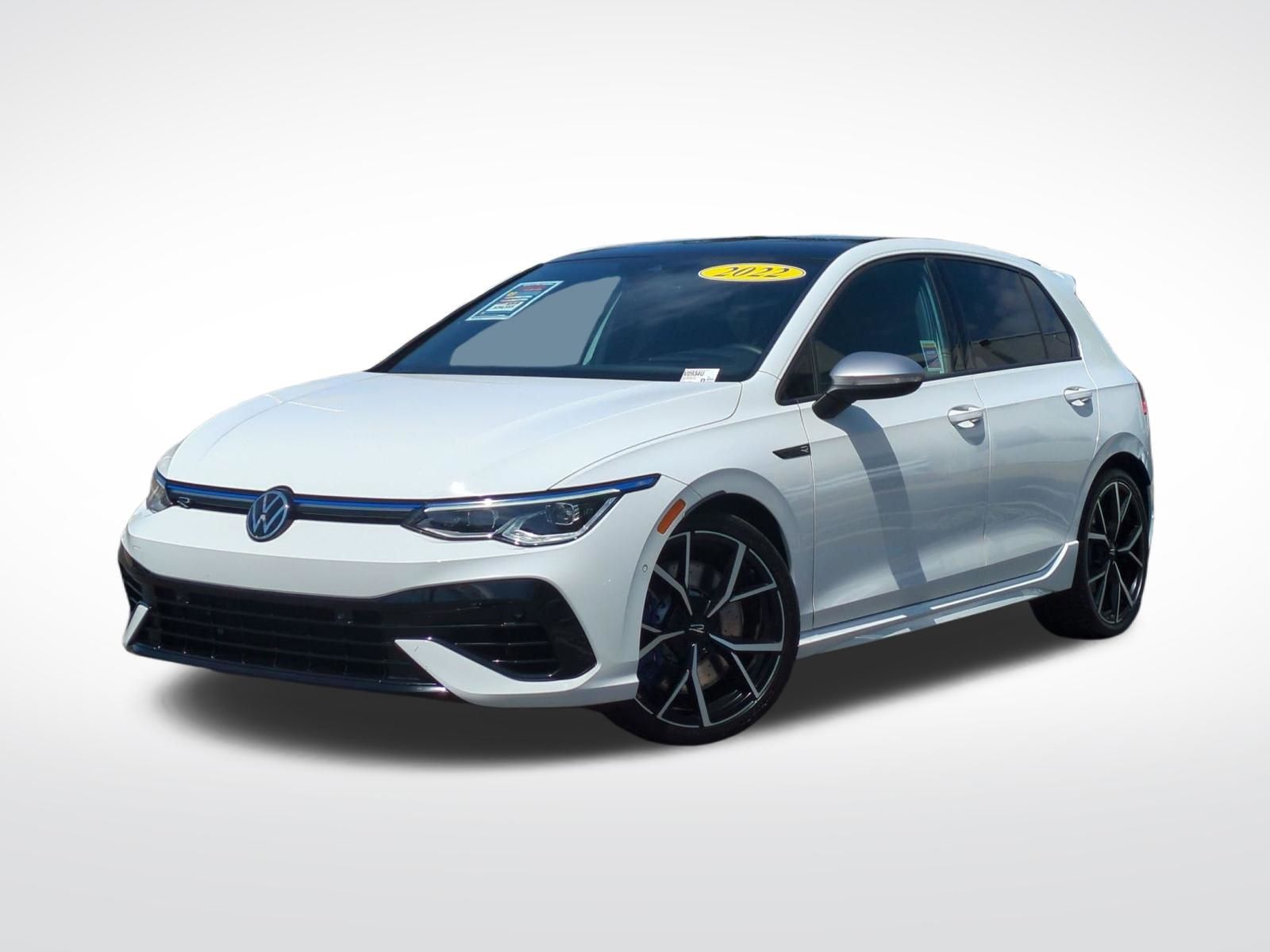White 2022 Volkswagen Golf R Hatchback All-Wheel Drive 7-Speed Dual Clutch