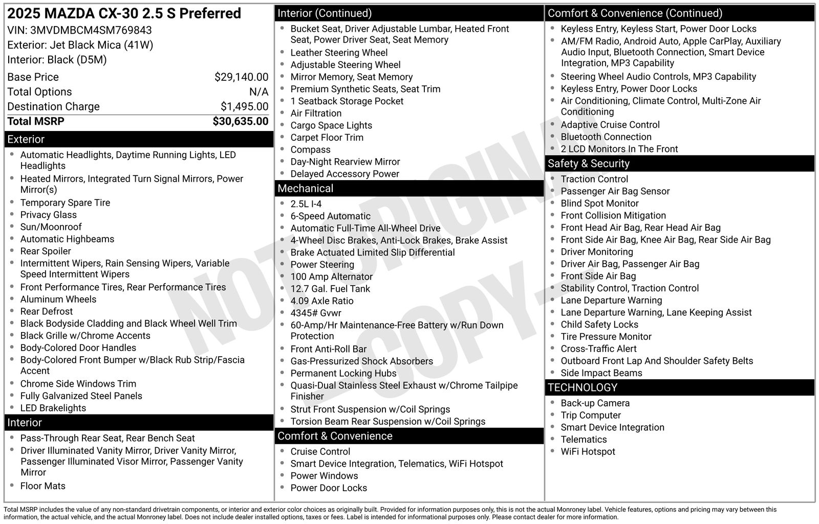 Used Car 2025 Mazda Cx-30  2.5 S Preferred Package For Sale Under $30,000 In Austin, Texas