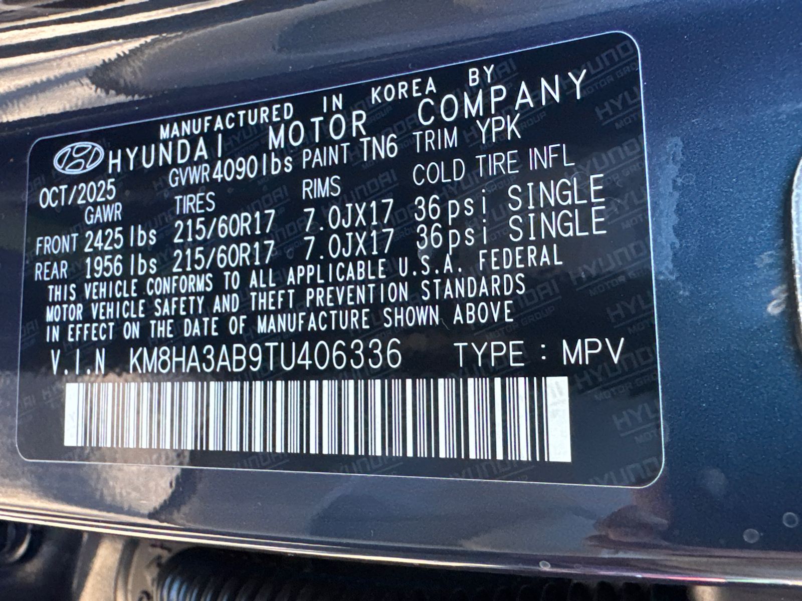 New 2026 Blue Hyundai SE image 26
