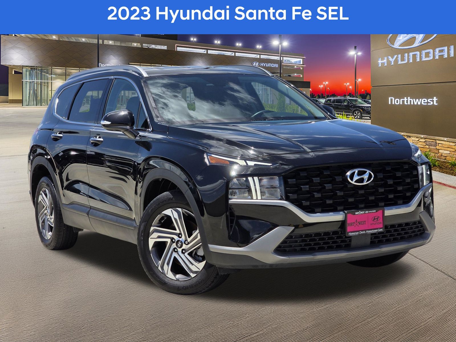 Twilight Black 2023 Hyundai Santa Fe SUV / Crossover Front-Wheel Drive 8-Speed Automatic