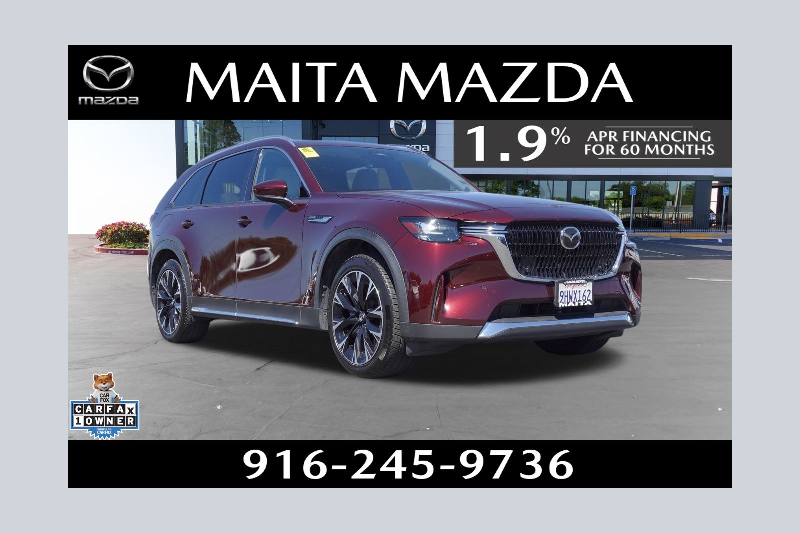 Artisan Red Premium 2024 Mazda CX-90 SUV / Crossover All-Wheel Drive 8-Speed Automatic