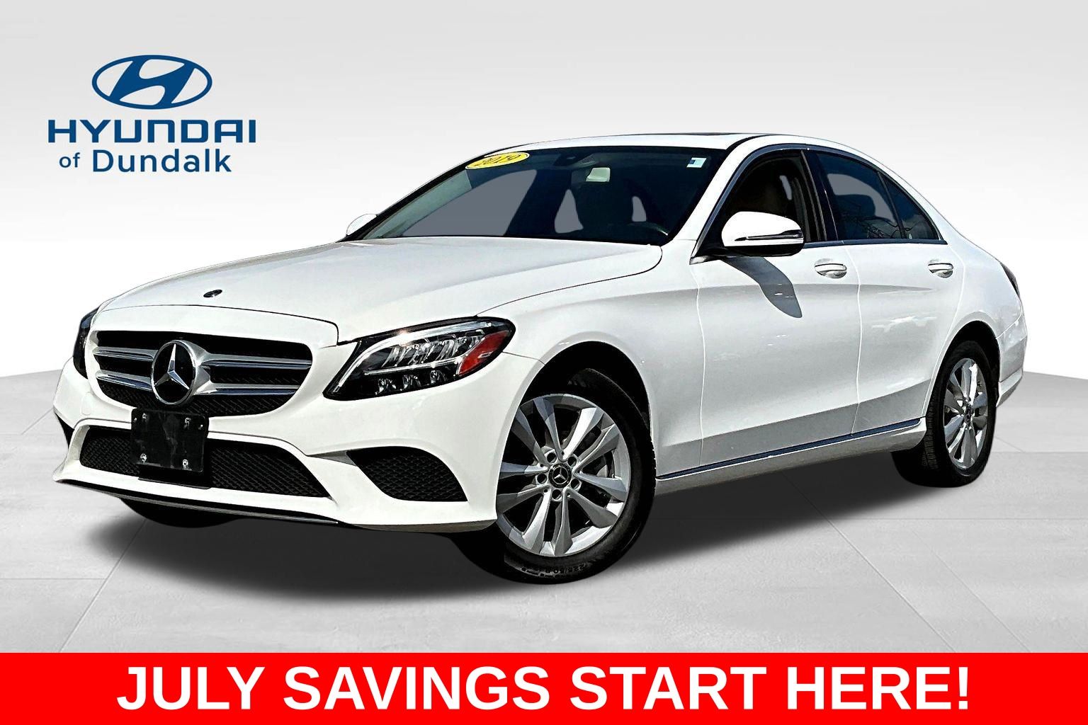 White 2019 Mercedes-Benz C-Class Sedan All-Wheel Drive 9-Speed Automatic