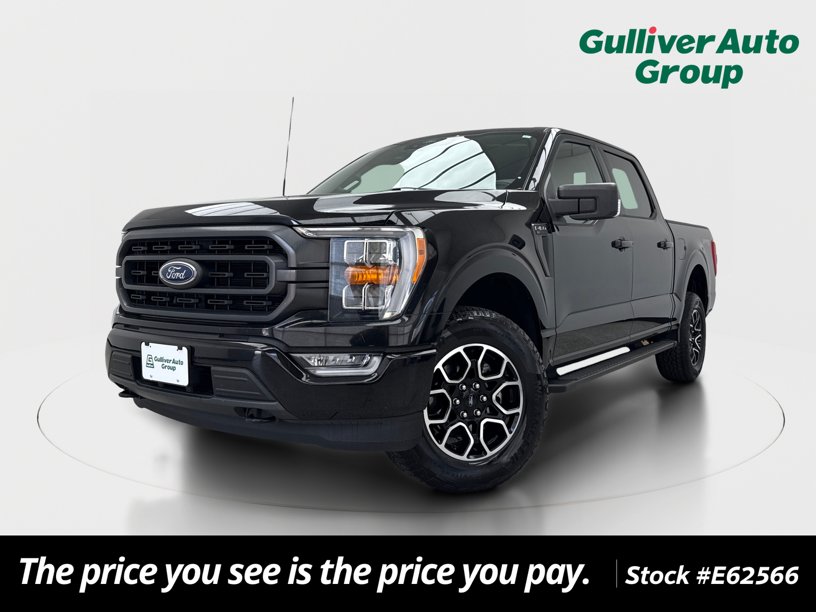 Black Metallic 2022 Ford F-150 Pickup Truck Four-Wheel Drive Automatic