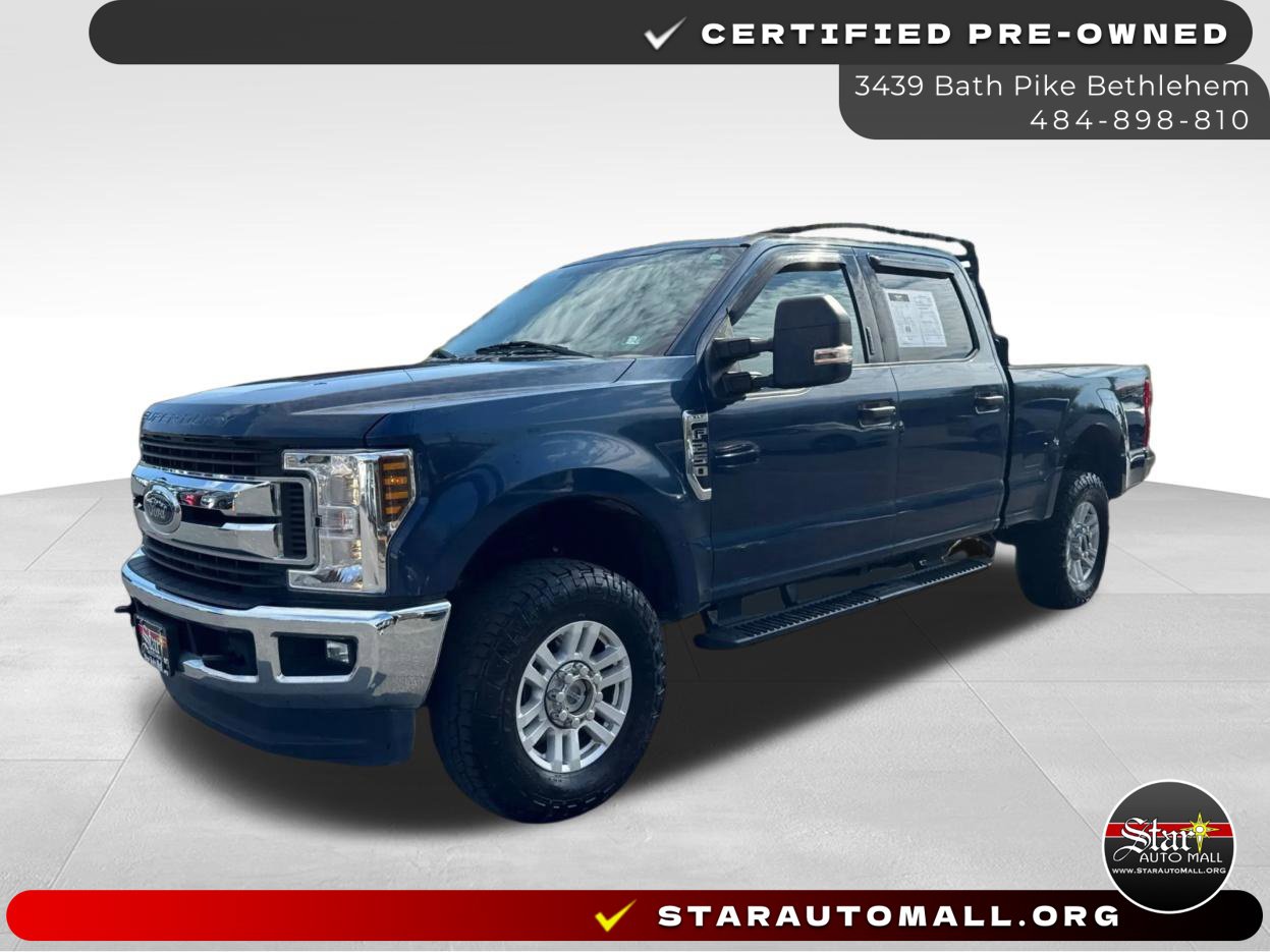 Blue 2018 Ford F-250 Super Duty Pickup Truck Four-Wheel Drive 6-Speed Automatic