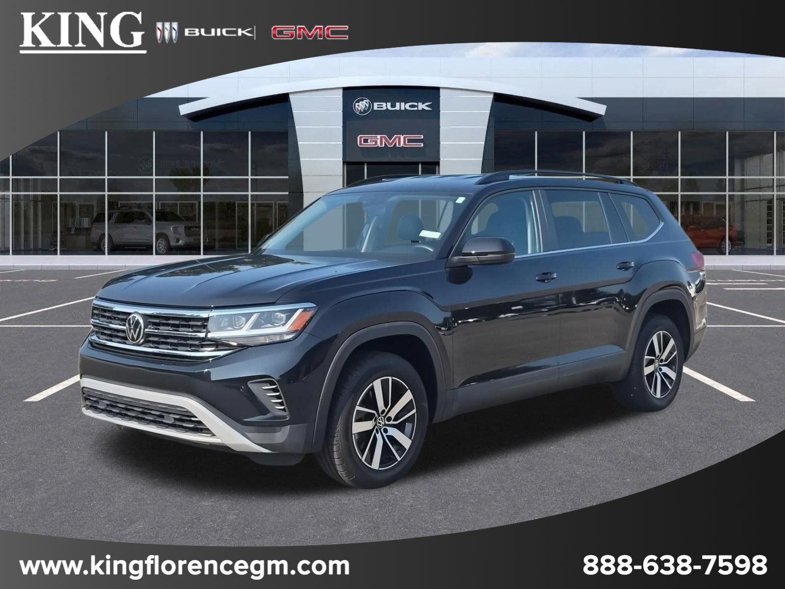 Black 2022 Volkswagen Atlas SUV / Crossover All-Wheel Drive 8-Speed Automatic