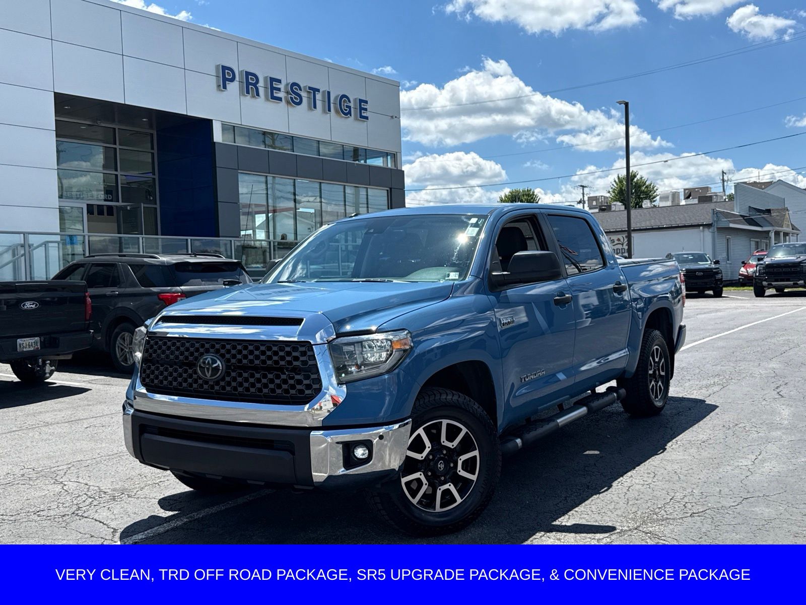Cavalry Blue 2018 Toyota Tundra Pickup Truck Four-Wheel Drive 6-Speed Automatic Overdrive